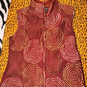 Covelo Women's Vest with Circular Patterns